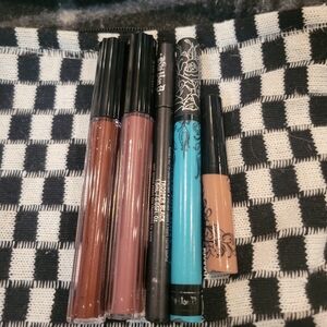 Kat Von D Lipstick and Eyeliner Set - Brown, Pink, Black, Blue, Tan